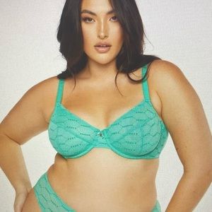 Savage X Fenty Flocked Logo Unlined Bra